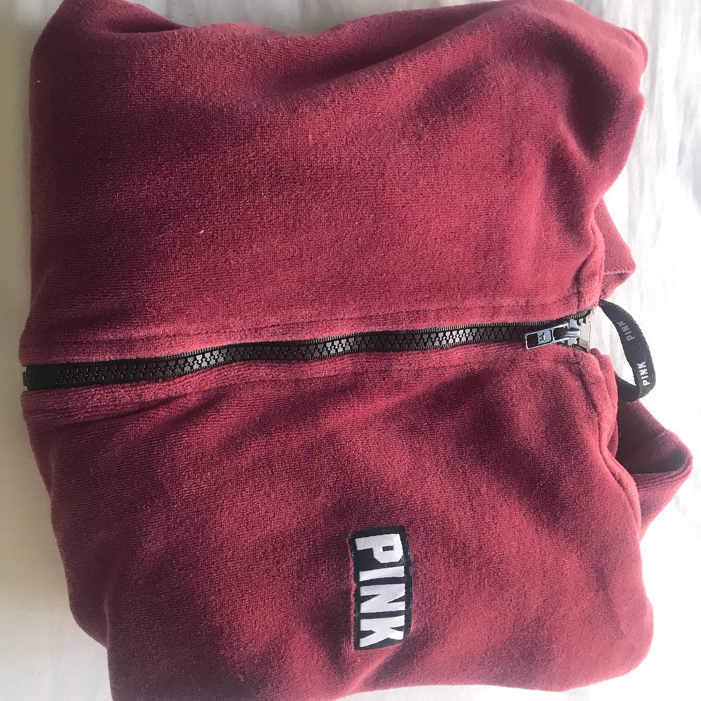 pink burgundy sweater